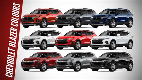 2022 Chevrolet Blazer Suv All Colour Option Images Autobics Youtube