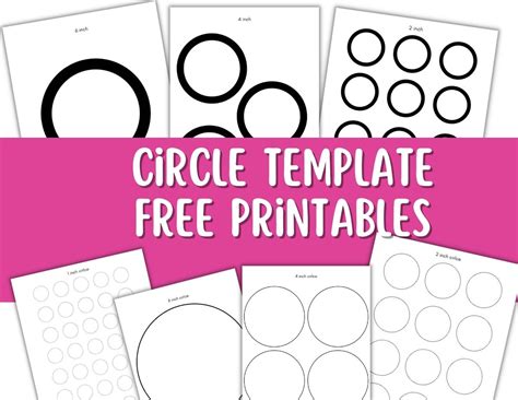 Circle Template Free Printables Small Medium And Large Sizes