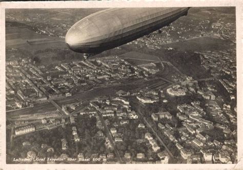 Luftschiff Graf Zeppelin Ber Basel M Fotokarte Kaufen Auf