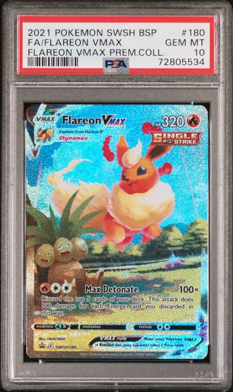 TCG 2021 Pokemon SWSH Full Art Black Star Promo Flareon Jolteon