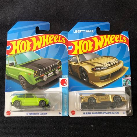 Hot Wheels Lb Super Silhoutte Nissan Silvia S Honda Civic