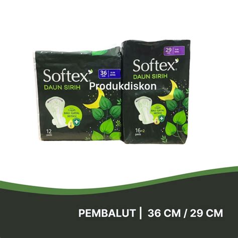 Jual SOFTEX Daun Sirih Pembalut 29 Cm 36 Cm Shopee Indonesia