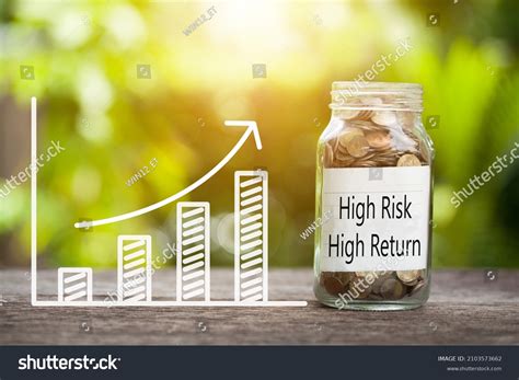 high risk high return word coin stock photo  shutterstock