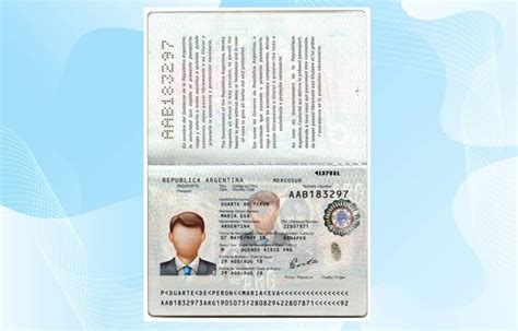 Argentina Passport Template – PSD Photoshop File