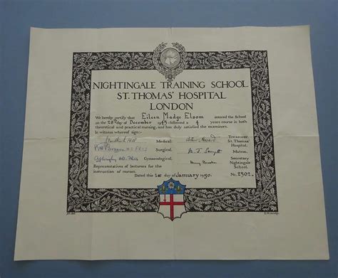 Peters Nursing Collectables Nightingale Training School St Thomas