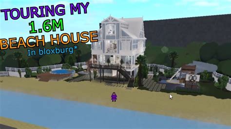 Touring My M Detailed Beach House Inside Of Bloxburg Roblox