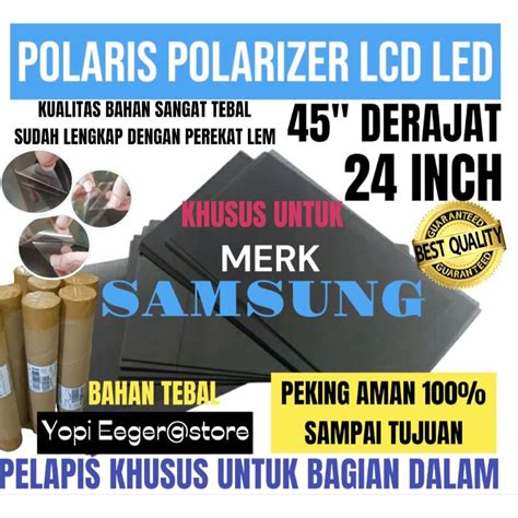 Jual Polaris Polarizer Lcd Led Samsung Inch Derajat Lapisan