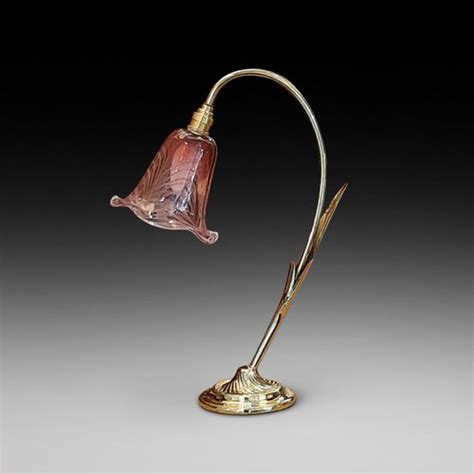 Antiques Atlas Early 20thC Brass And Cranberry Glass Table Lamp