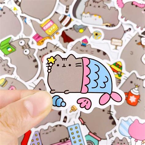 Naklejki Pusheen Mini Kotek Kotki Anime Komiks Bajka Sztuk Bydgoszcz