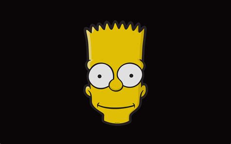 aj29-bart-face-art-illust-dark-simpsons-minimal-simple - Papers.co