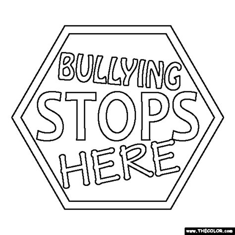 Anti Bullying Colouring Sheets Clip Art Library