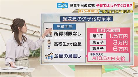 “子どもが3人いれば月10万円” 異次元の少子化対策の目玉「児童手当」の拡充 本当に実現するのか 特集 ニュース 関西テレビ放送 カンテレ