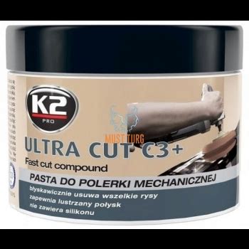 Poleerimispasta K2 Ultra Cut C3 FASTast Cut Compound 600G Must Turg