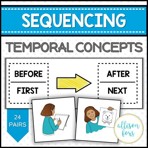 Sequencing Temporal Concepts Cards Allison Fors Speech Activities