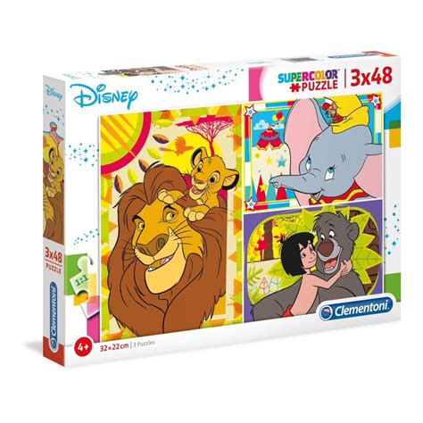 Jual Puzzle Clementoni X Supercolor Disney Lion King Dumbo Jungle