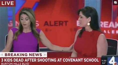 Nashville news anchors Amanda Hara, Holly Thompson emotional while