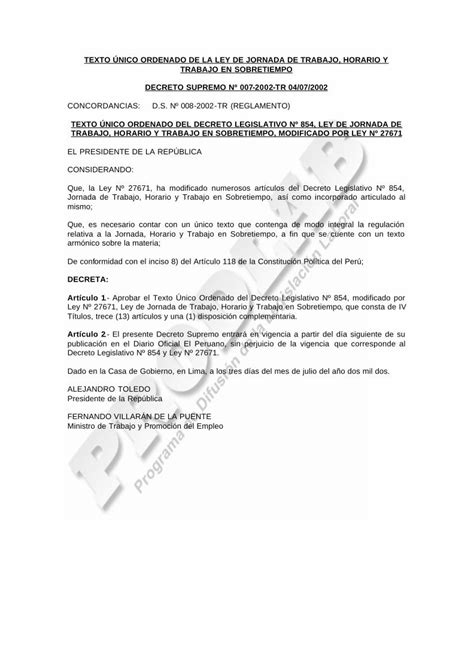 PDF TEXTO ÚNICO ORDENADO DE LA LEY DE texto Único ordenado de la