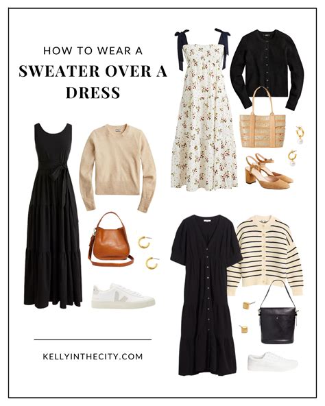 How To Wear A Sweater Over A Dress Kelly In The City