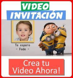 Video Invitación de cumpleaños de los Minions EDITABLE con Tu FOTO para