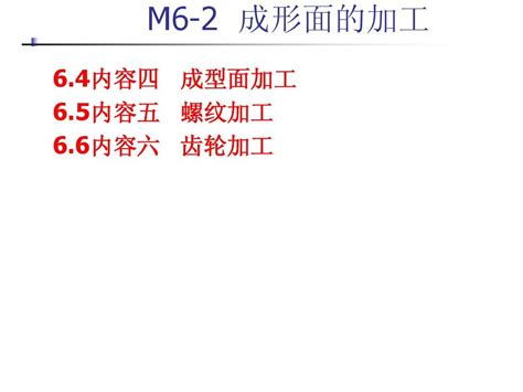 M5 2成形面的加工word文档在线阅读与下载无忧文档