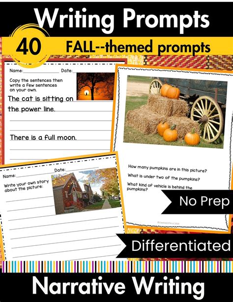 Fall Writing Prompts - Your Therapy Source