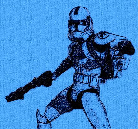 Star Wars Clone Trooper Kix | Star wars art, Star wars illustration ...