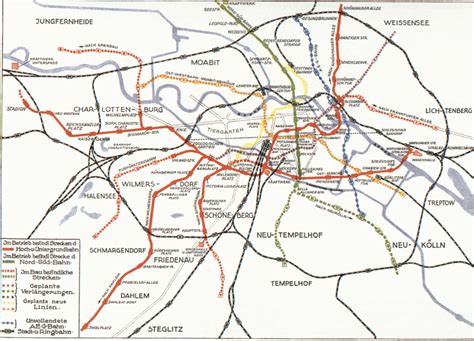 Historical Maps: Berlin S- and U-Bahn Maps,... - Transit Maps