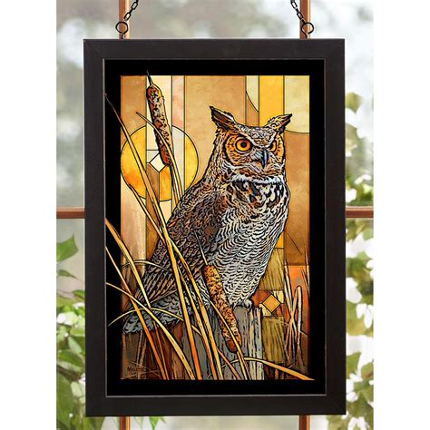 Red Tailed Hawk Bird Framed Glass Wall Art - Wall Decor - Wild Wings