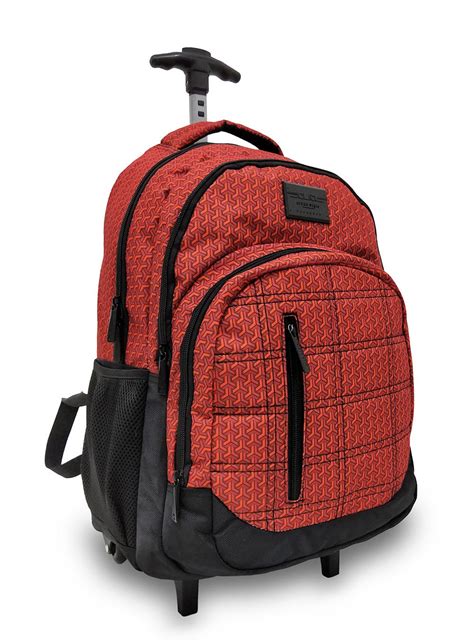 Mochila Rodinhas Faculdade Escolar Masculino CW8290 Vermelho