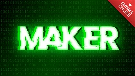 maker hack style text effect generator