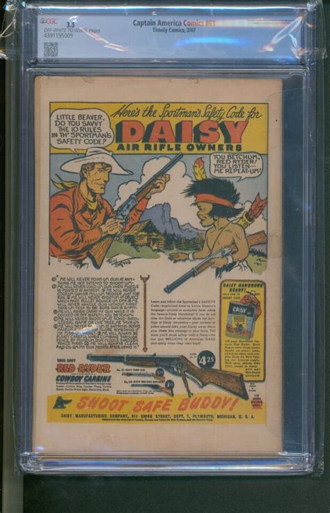 Captain America Comics Cgc Owtw Pages Red Skull Bondage Cover