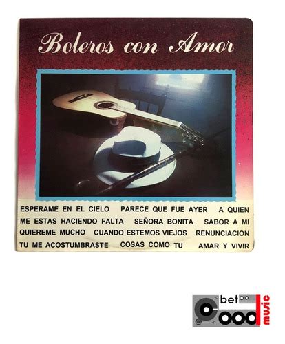 Lp Boleros Con Amor Varios Artistas Como Nuevo Mercadolibre