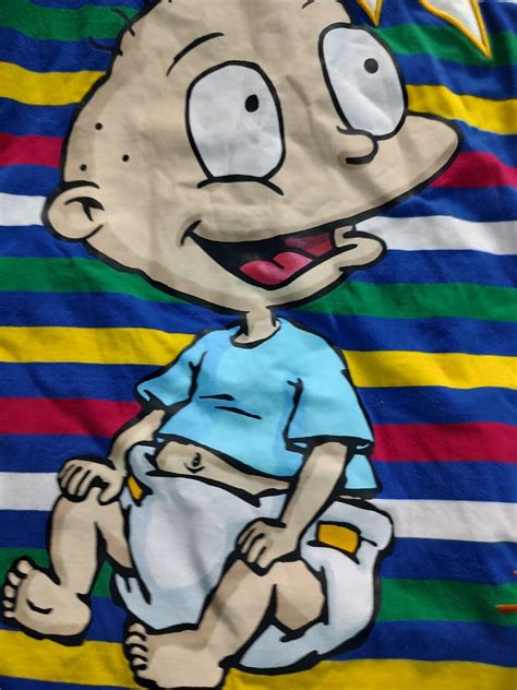 Nickelodeon Rugrats Tommy Pickles Embroidered Striped Gem