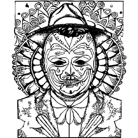 John Wayne Gacy Coloring Page · Creative Fabrica