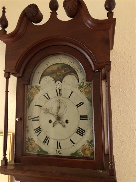 Early American Colonial Tall Case Grandfather Clock Salado Creek Antiques