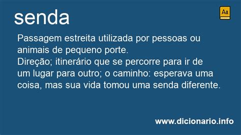 O Que Significa Sendas - Significado de Senda