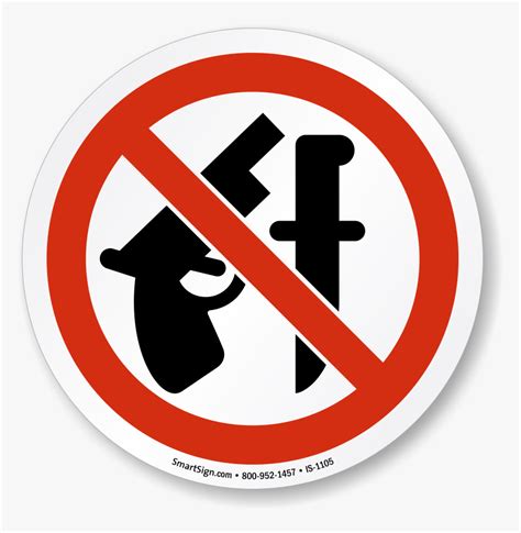 Iso Prohibited Action Signs Printable No Weapons Allowed Sign Hd Png