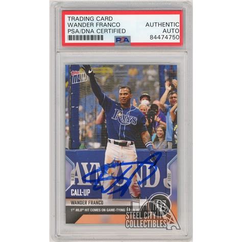 Wander Franco Topps Now Call Up Autographed Card Psa Dna