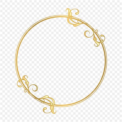 Gold Circle Border Vector Hd Images Beautiful Gold Circle Swirl Frame