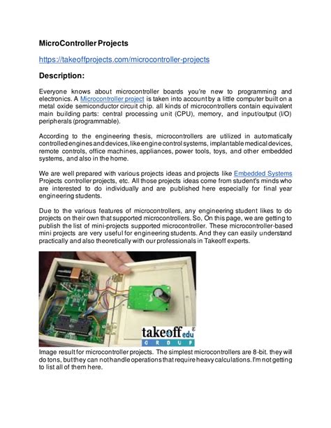 PPT - MicroController Projects PowerPoint Presentation, free download ...