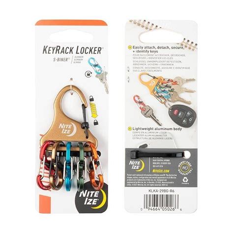 Nite Ize Keyrack Locker S Biner Aluminum Klka Bg R Best