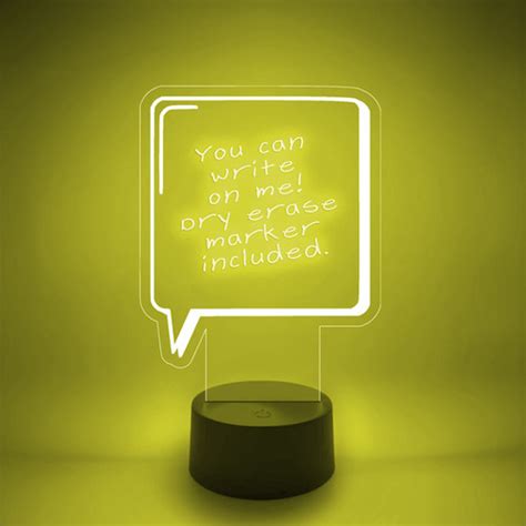 Speech Bubble Erase Board LED Lamp Fandom Laser