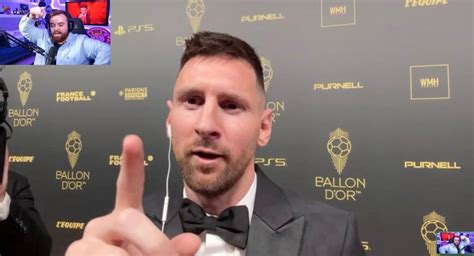 Lionel Messi A Ibai Llanos Tras La Ceremonia Del Balón De Oro Estoy