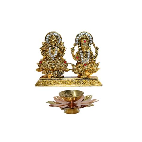 Buy LAKSHMI'S EAGLE Brass Diyas Indian Oil Lamp Pooja Ghee Lamp Hindu ...