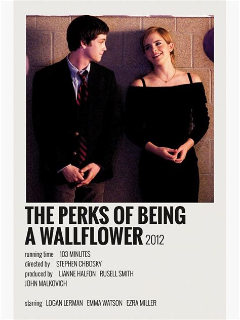 the perks of being a wallflower movie poster with two people standing ...