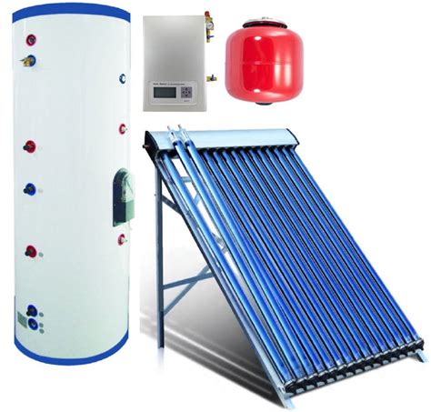 200 Liter Duda Solar Water Heater Active Split System Dual Coil Tank Evacuated Vacuum Tubes Hot