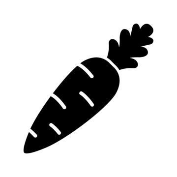 Carrot Silhouette Vector