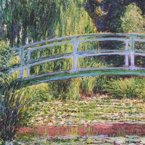 Monet The Japanese Footbridge and the Water Lily Pool, Giverny Tile by ...