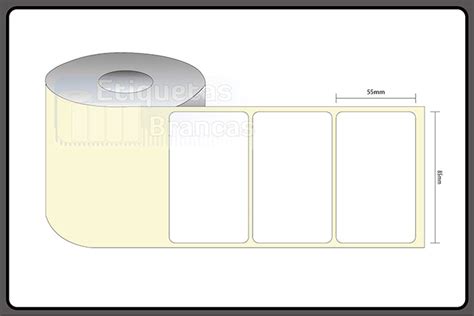 Etiqueta Branca Nylon Resinado Mm X Mm Melhor Pre O Rolo Etiqueta