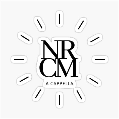 "NRCM Logo Black Text" Sticker for Sale by daniejarosz | Redbubble